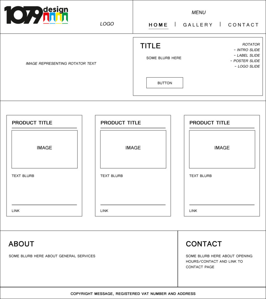 1079design Wireframe – Main Page icon