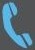 a blue phone icon on a grey background