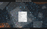 screenshot of an interactive map set in the warhammer 40,000 universe